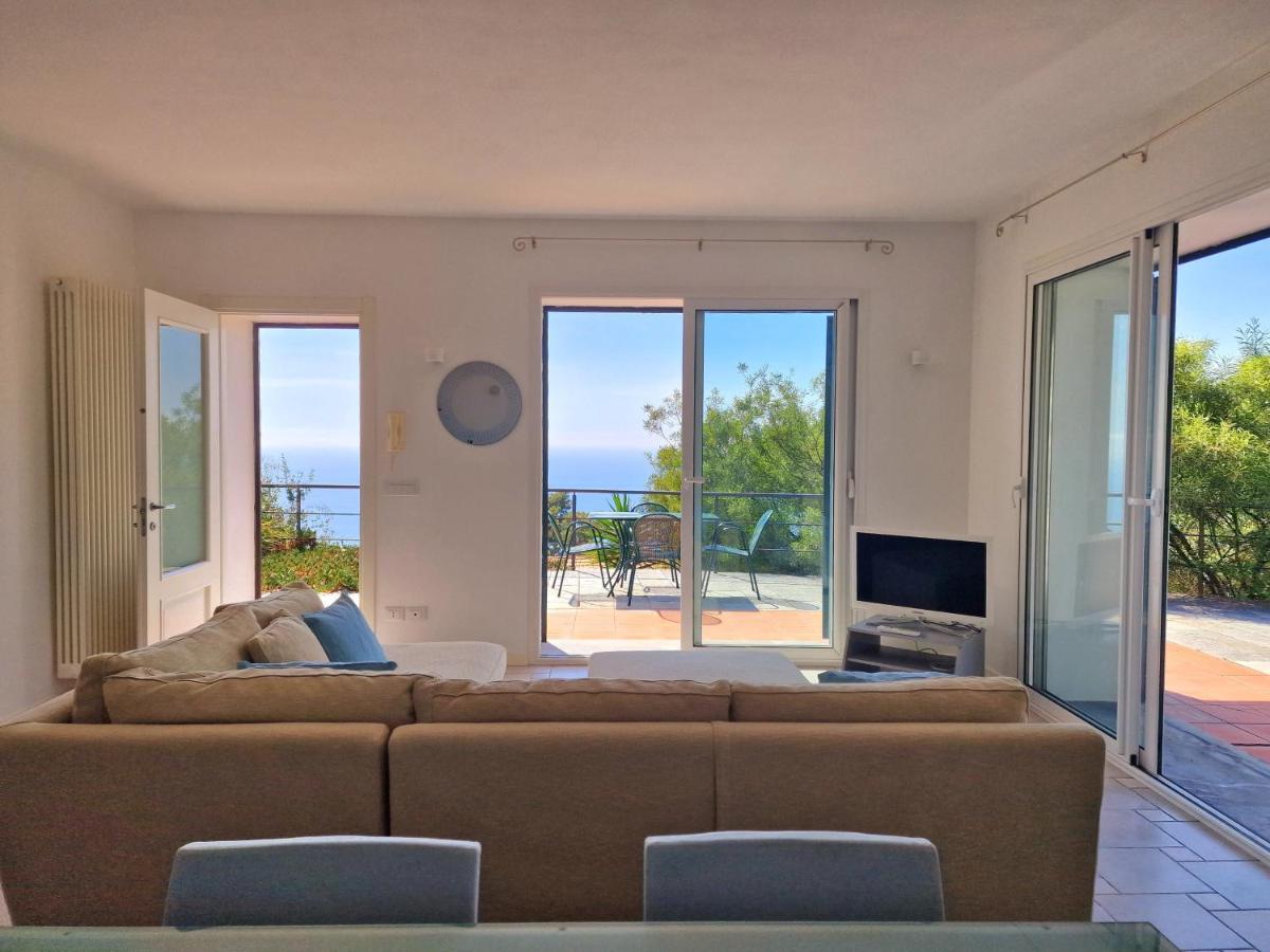 Appartamento In Villa Mimosa Cervo Bagian luar foto