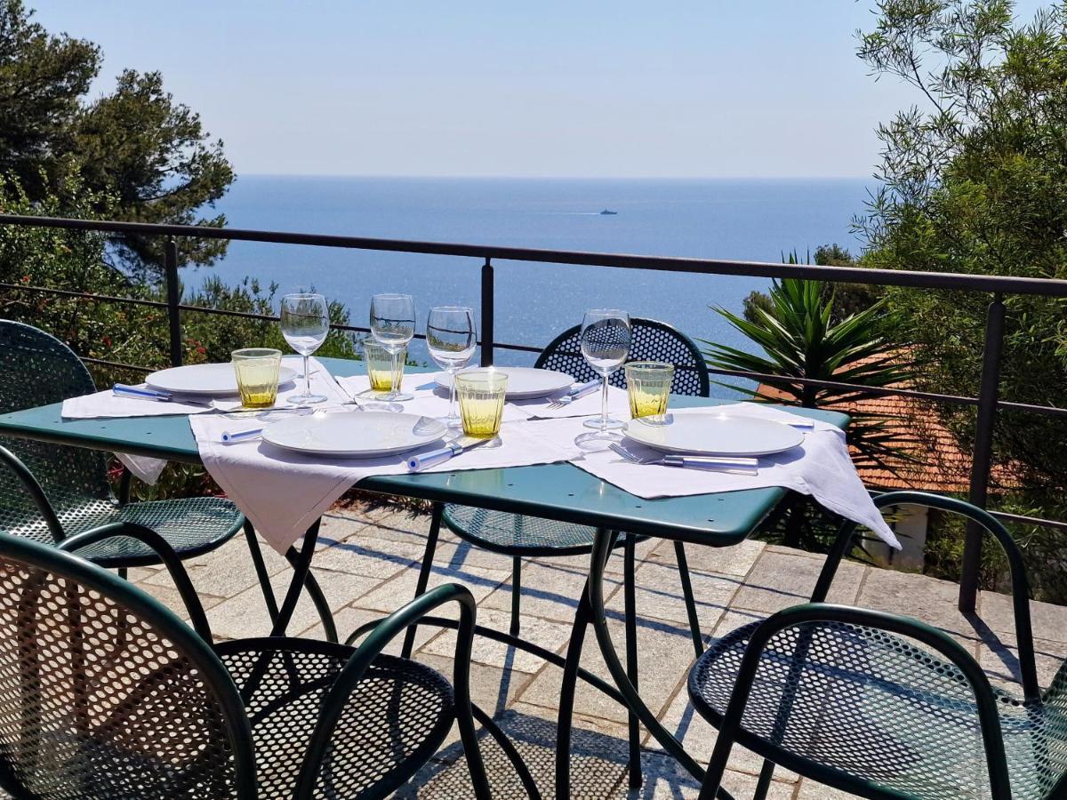 Appartamento In Villa Mimosa Cervo Bagian luar foto