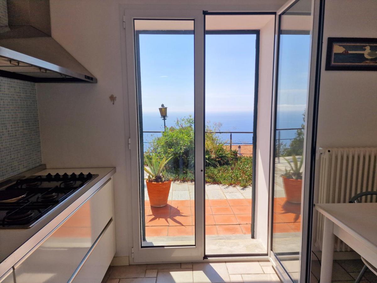 Appartamento In Villa Mimosa Cervo Bagian luar foto
