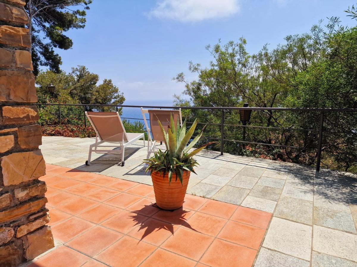 Appartamento In Villa Mimosa Cervo Bagian luar foto