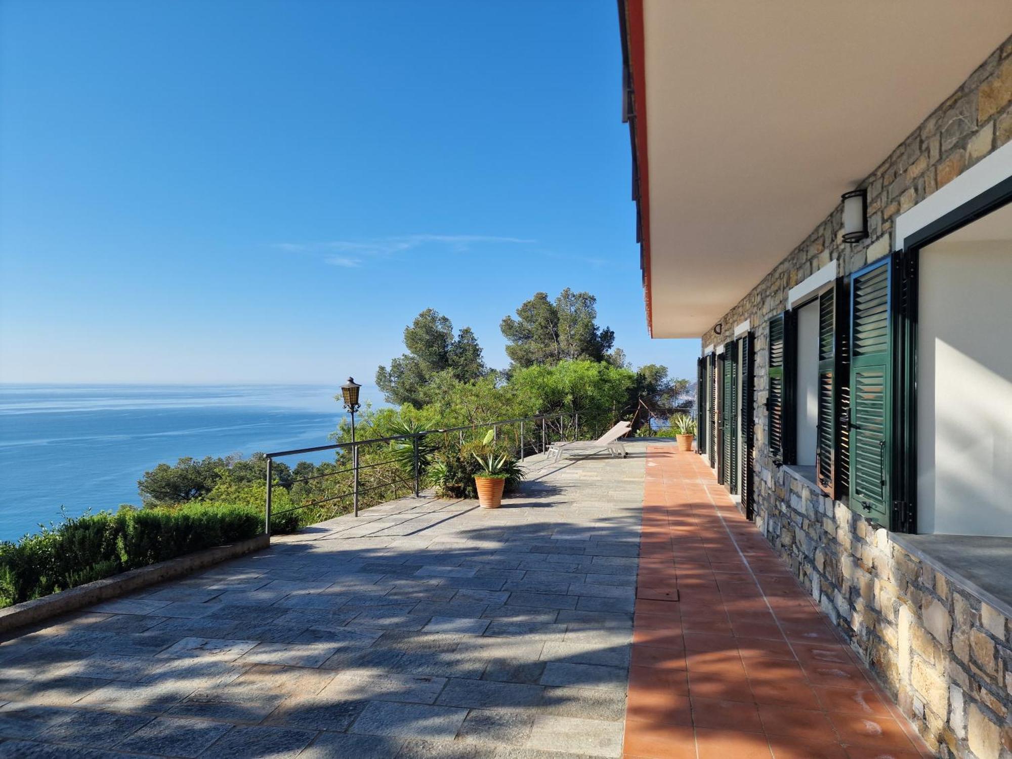 Appartamento In Villa Mimosa Cervo Bagian luar foto