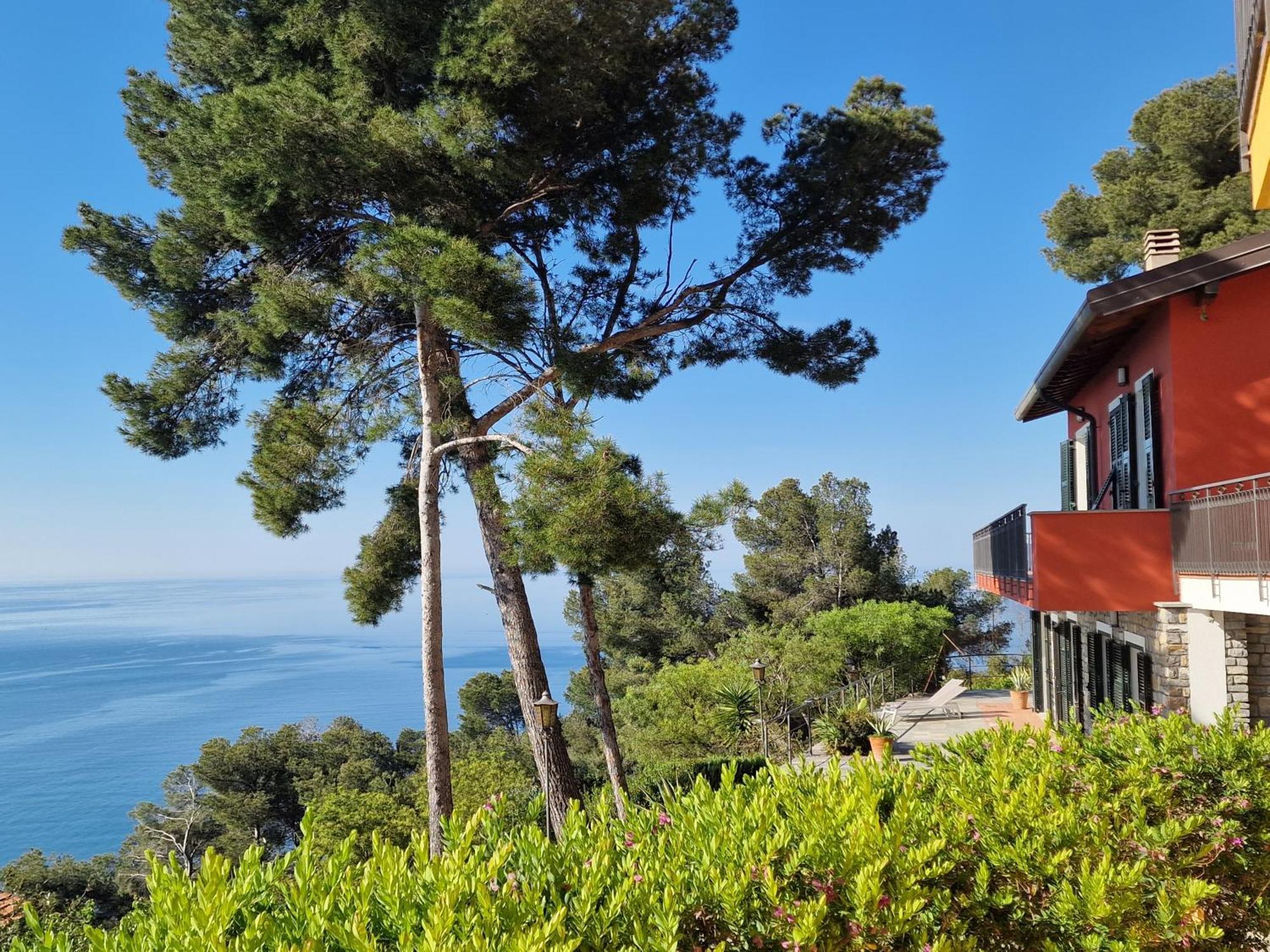 Appartamento In Villa Mimosa Cervo Bagian luar foto